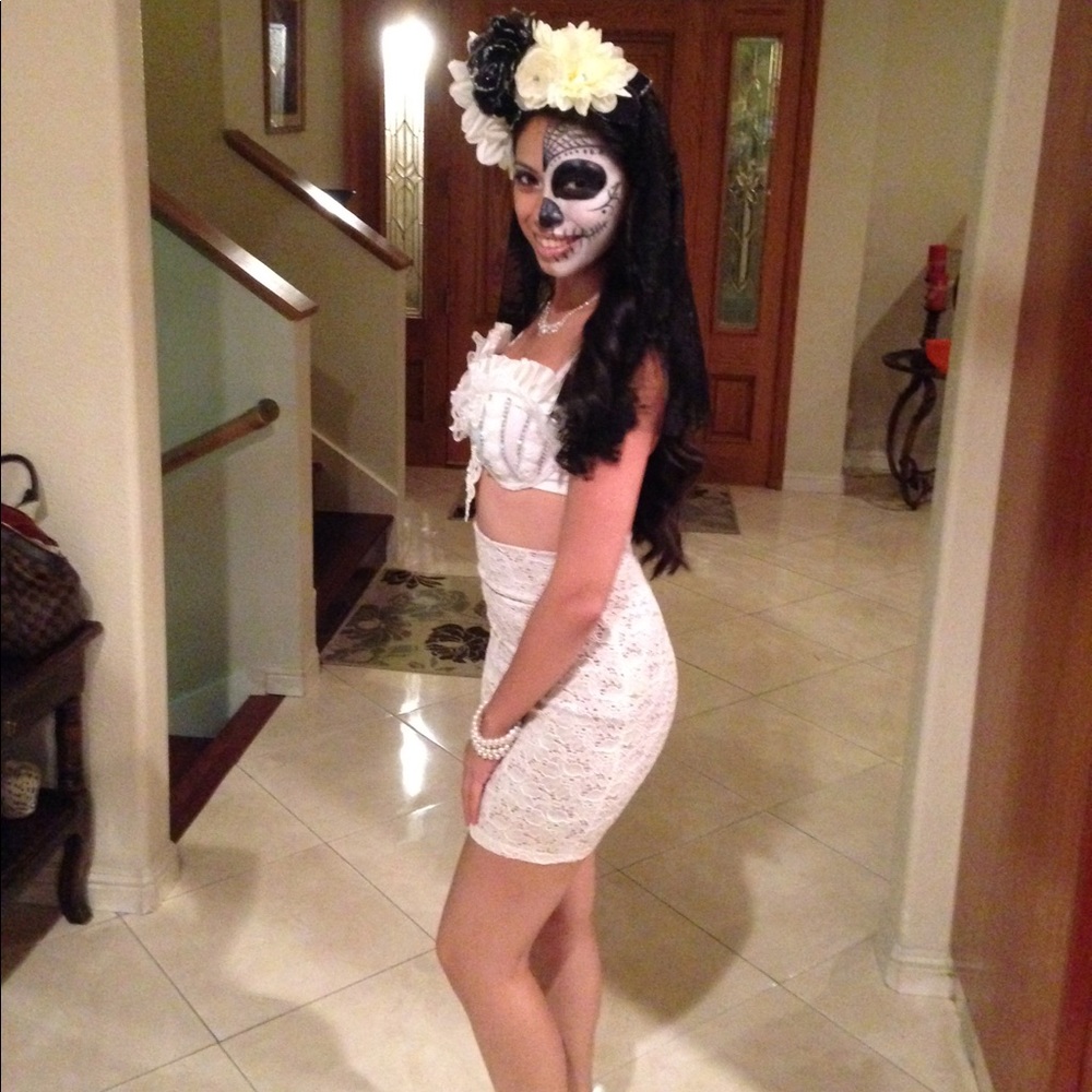 Costume vail - Dia de Los Muertos theme